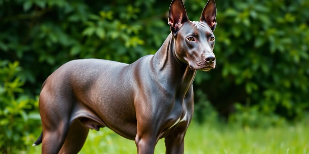 Thai Ridgeback dog with distinctive ridge in nature.